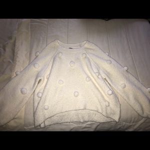 polka dot wool sweater